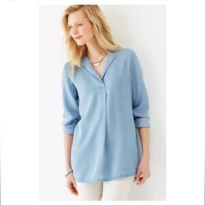 J. Jill Denim Pullover Tunic- Indigo